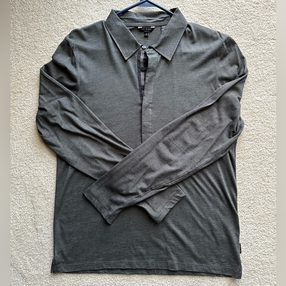 Ted Baker size “3” men’s long sleeve pullover shirt.